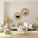 Modern Scandinavian living room with natural lighting