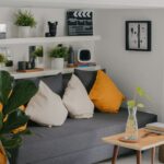 Modern multifunctional furniture in a stylish apartment