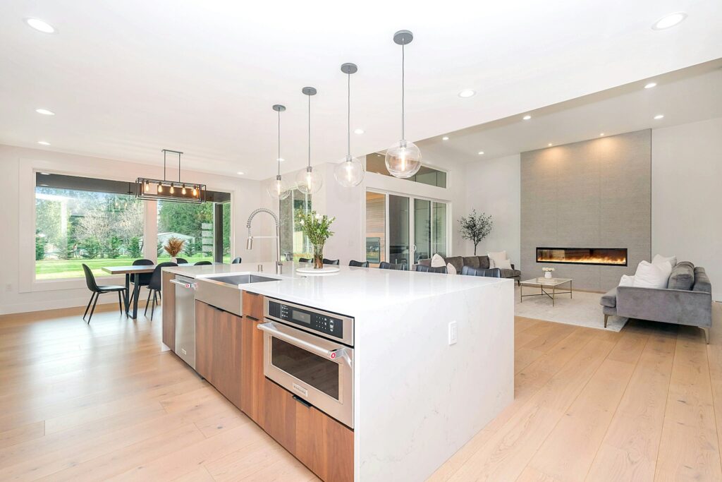 Modern kitchen after successful renovation
