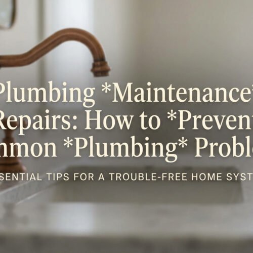 Plumbing Maintenance Repairs: How to Prevent Common Plumbing Problems