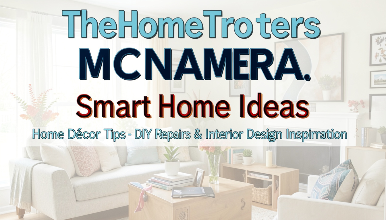 TheHomeTrotters McNamara Smart Home Ideas, Home Décor Tips, DIY Repairs & Interior Design Inspiration