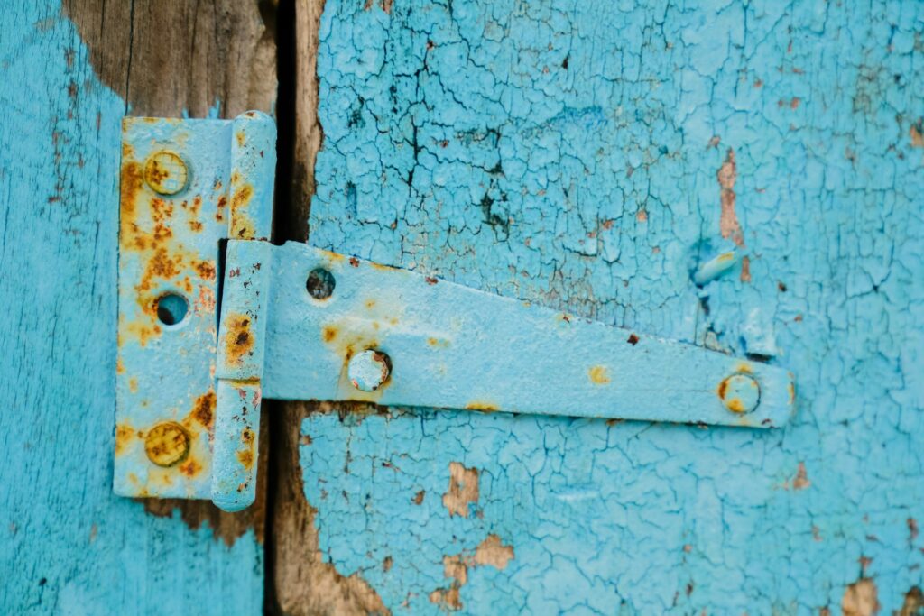 Lubricating squeaky door hinges