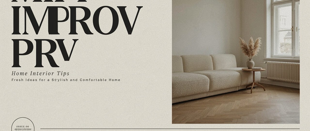 MIPIMPROV Home Interior Tips MyInteriorPalace Fresh Ideas for a Stylish and Comfortable Home