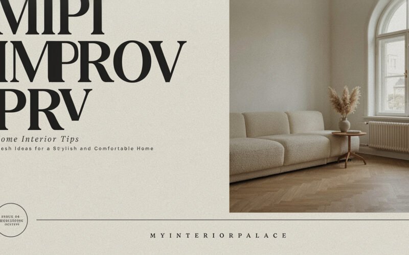 MIPIMPROV Home Interior Tips MyInteriorPalace: Fresh Ideas for a Stylish and Comfortable Home