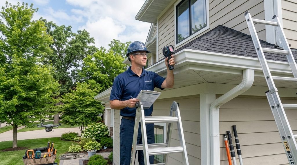 Professional soffit and fascia inspection